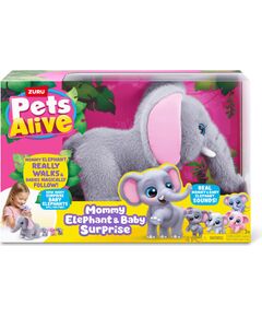 PETS ALIVE игровой набор Mama Elephant & Baby Surprise Новости - Детские товары