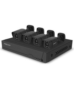 Foscam FN9108E-B4-2T uzraudzības komplekts ar 4 uzraudzības kamerām Black Video novērošanas kameras