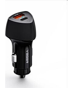 Veger   CC50 Rigorous PD38W (1A1C) car charger Black Telefonu lādētāji 12v Automašīnām