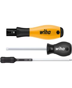 Wiha torque screwdriver set TorqueVario-S Micro ESD (black/yellow, 18 pieces, 0.1 - 0.6Nm) Jaunumi -Dārzam