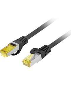 Lanberg PCF6A-10CU networking cable Black 0.25 m Cat6a S/FTP (S-STP) Round Сетевые кабели
