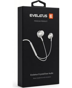 Evelatus   Crystal Clear Audio headphones with 3.5 mm jack with microphone White Austiņas