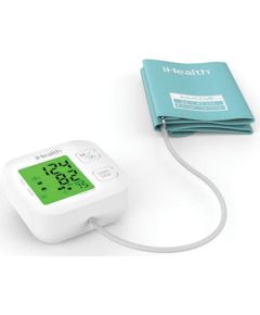 iHealth Track KN-550BT Wireless Bluetooth connection, White/Blue, Weight 438 g, Calculation of blood pressure (systolic and diastolic), Calculation of heart rate, Automatic