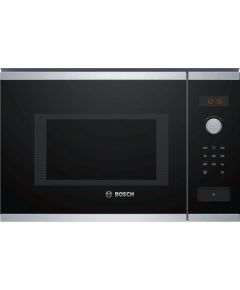 Bosch BFL553MS0 Serie 4 25L 900W Melna mikroviļņu krāsns, iebūvējama