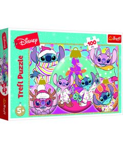 TREFL DISNEY STITCH Puzle Ziemassvētki, 100 gab. Puzles