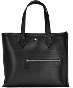 Montblanc MB198003 unisex ādas soma, melna, 40 × 14 × 33 cm Женские сумки