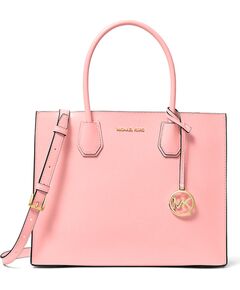 Sieviešu ādas soma Michael Kors Mercer 35T2GM9S3LPOW, rozā, 32 × 26 × 14 cm Sieviešu rokas somas