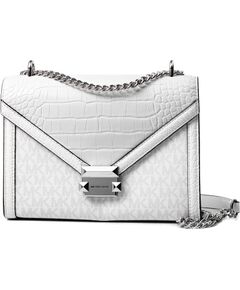 Sieviešu soma Michael Kors Whitney 35S5SWHL6BOPT, balta, 24 × 18 × 8 cm Женские сумки