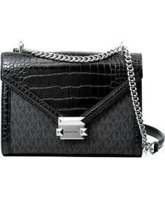 Sieviešu soma Michael Kors Whitney 35S5SWHL6BBLA, melna, 24 × 18 × 8 cm Женские сумки