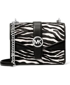 Sieviešu ādas soma Michael Kors Greenwich 35S5SGRC1HBLA, melna, 20 × 16 × 6 cm Sieviešu rokas somas