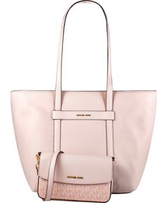 Sieviešu ādas somas un maka komplekts Michael Kors Jet Set Travel 2-in-1 35S5GTVT3LPOW, rozā Sieviešu rokas somas
