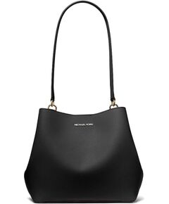 Sieviešu soma Michael Kors Pratt 35S4G3FS2IBLA, melna, 24 × 23 × 12 cm Женские сумки