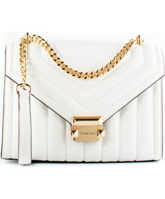 Sieviešu ādas soma Michael Kors Whitney 35R4GWHL6UOPT, balta, 24 × 19 × 9 cm Sieviešu rokas somas