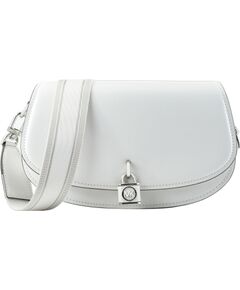 Sieviešu ādas soma Michael Kors Mila 30S3SIMM8LOPT, balta, 16 × 25 × 7 cm Sieviešu rokas somas