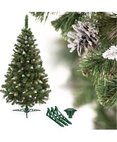 Springos искусственная новогодняя сосна Diamond Pine, 180 см, зелёная со снежным эффектом — CT0292 Mākslīgās egles