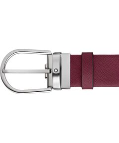 Unisex ādas josta Montblanc MB199630, bordo, 120 × 3,5 cm Bižutērija