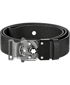 Unisex ādas josta Montblanc MB131166, pelēka, 120 × 3,5 cm Bižutērija