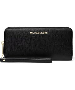 Michael Kors Jet Set Travel 35S6GTVE9LBLA sieviešu maks, melns, 21,5 × 10 × 3 cm Naudas maki