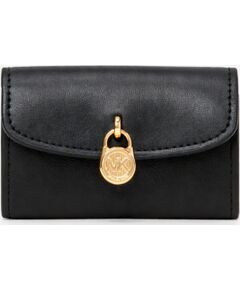 Michael Kors Lyra 35S5G1YE0LBLA sieviešu maks, melns, 11 × 7 × 3 cm Naudas maki