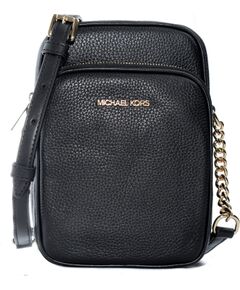 Michael Kors Jet Set Travel 35H3GTVC2LBLA sieviešu ādas soma, melna, 20 × 15 × 8 cm Женские сумки