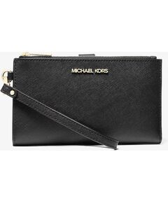 Michael Kors Jet Set Travel 35F8GTVW0LBLA sieviešu maks, melns, 18,5 × 11 × 3 cm Naudas maki