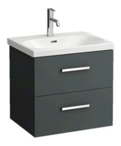 Laufen izlietnes un skapīša komplekts Lua, 515x445 mm, h=580 mm, traffic grey Izlietnes skapis