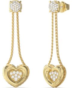 EARRINGS GUESS WOMEN JUBE05462JWYG (5CM ) Bižutērija