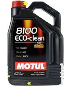 Motul 8100 Eco-clean 5W30 5L ACEAC2 API SN/CF