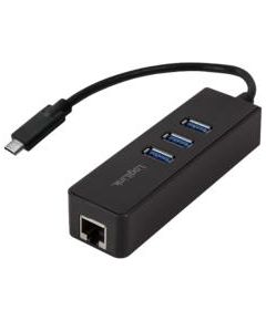 LOGILINK - USB 3.0 type c to gigabit adapter to 1x RJ45 and 3x USB 3.0 type A