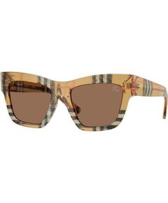 SUNGLASSES BURBERRY WOMEN BE4449-414673 (Lens/Bridge/Temple) 53/19/140 mm) Saules Brilles