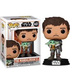 Figurka Funko Pop Figurka 461 Mandalorian Mando hold Child Figūriņas un varoņi