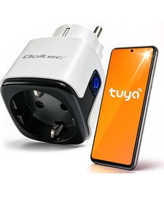 Qoltec 52710 Smart Wi-Fi Socket 16A | Timer | Energy meter | Tuya | Smart Life | Amazon Alexa | Google assistant Jaunumi -Dārzam