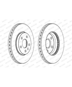 Ferodo Bremžu disks DDF1869