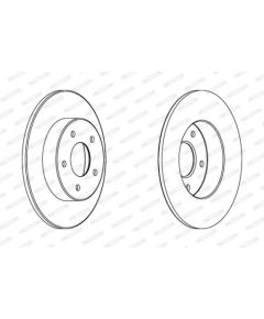 Ferodo Bremžu disks DDF1383