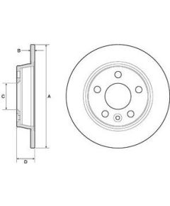 Delphi Bremžu disks BG3026