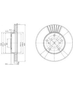 Delphi Bremžu disks BG3856