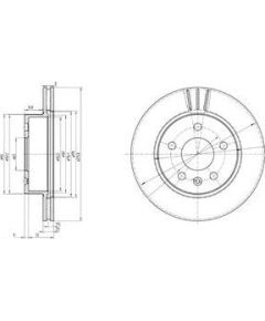 Delphi Bremžu disks BG3296