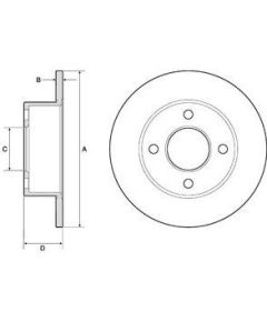 Delphi Bremžu disks BG2343