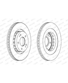 Ferodo Bremžu disks DDF1642