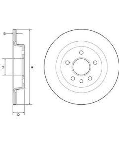 Delphi Bremžu disks BG3897