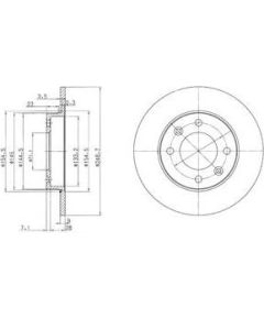 Delphi Bremžu disks BG3653