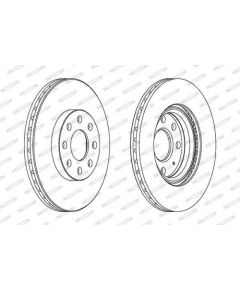 Ferodo Bremžu disks DDF1304