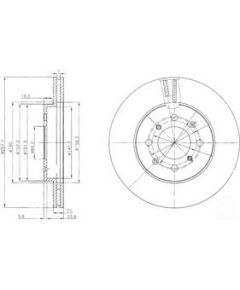 Delphi Bremžu disks BG4148