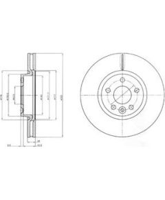 Delphi Bremžu disks BG4094