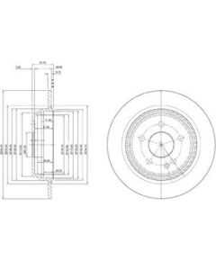 Delphi Bremžu disks BG4063