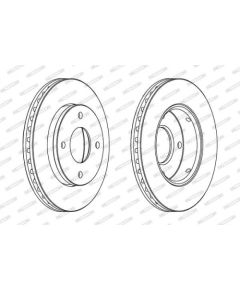 Ferodo Bremžu disks DDF1621