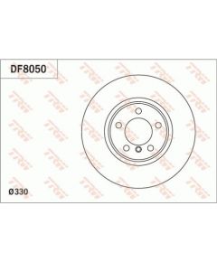 TRW Bremžu disks DF8050