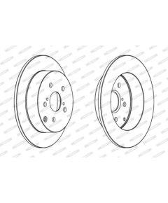 Ferodo Bremžu disks DDF1419