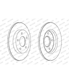 Ferodo Bremžu disks DDF1420