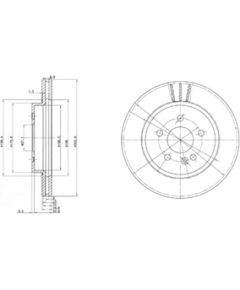 Delphi Bremžu disks BG3397